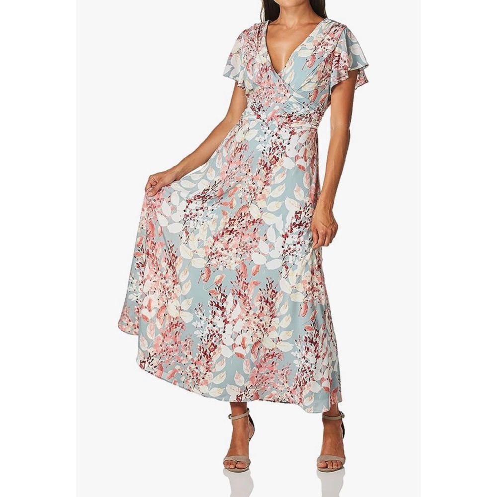 ❗️FINAL❗️ 🆕 ADRIANNA PAPELL Floral Print Fit & Flare Dress 🔴🔴